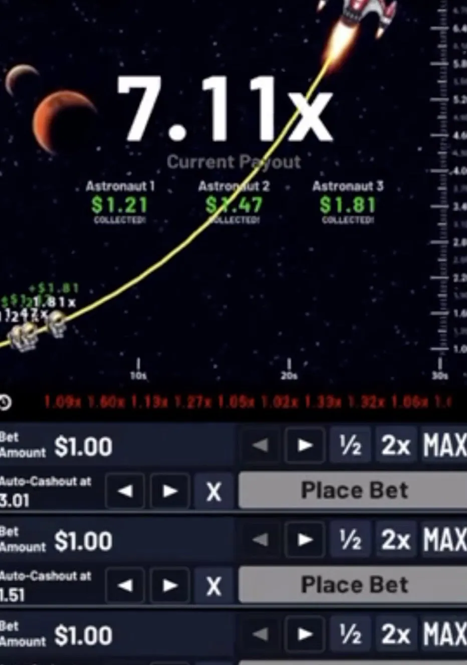 Rocket Game - Gamble Online (100% Free)